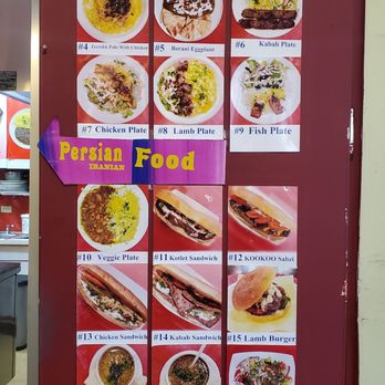 Farvahar Persian Cafe - a menu of persian foods - Middle Eastern Near Me - Seattle, Washington