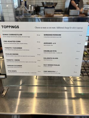 Menu photo 1 CAVA Chandler, AZ
