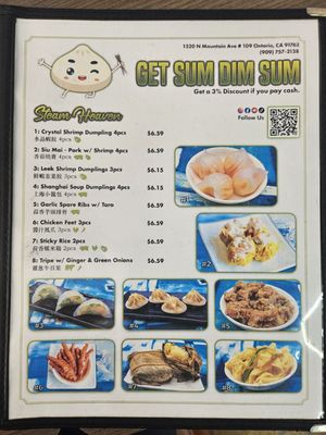 Menu photo 1 Get Sum Dim Sum Ontario, CA