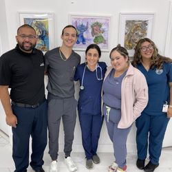 Maria Arreaza, M.d - Visitors: Christian Vargas (left) - Florida Orthocare and Edgar Hernandez - Action Physical Therapy