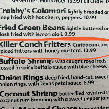 Crabby's Dockside - The conch fritters were very good! - Seafood Near Me - Clearwater Beach, Florida