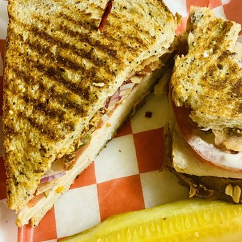 Madison Produce Company - a grilled sandwich and a pickle - Grocery Near Me - Madison, Georgia