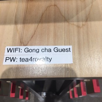 Gong Cha - WiFi - Bubble Tea Near Me - Austin, Texas
