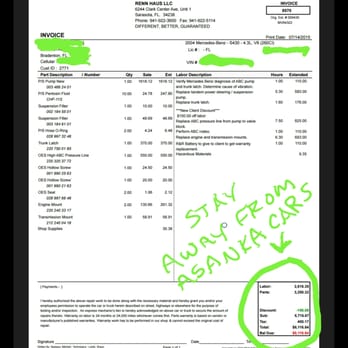 AsankaCars - MY REPAIR BILL LESS THAN 1K MILES AFTER BUYING From ASANKA & Being told by him personally, "I KNOW THIS CAR & ITS A GREAT CAR U" - Car Dealers Near Me - Sarasota, Florida