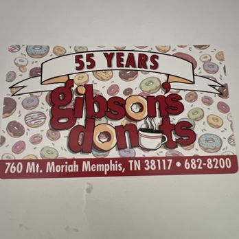 Gibson's Donuts - Donut box - Donuts Near Me - Memphis, Tennessee