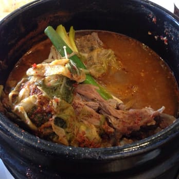 Geo Si Gi - Pork gamjatang partially eaten, nom nom - Korean Near Me - Flushing, New York Geo Si Gi - Pork gamjatang partially eaten, nom nom - Korean Near Me - Flushing, New York