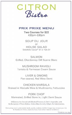 Menu photo 7 Citron Bistro Vero Beach, FL Menu photo 7 Citron Bistro Vero Beach, FL