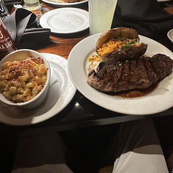 LongHorn Steakhouse - New York Strip Steakhouse Mac & Cheese Loaded Baked Potato - American Near Me - Orlando, Florida LongHorn Steakhouse - New York Strip Steakhouse Mac & Cheese Loaded Baked Potato - American Near Me - Orlando, Florida