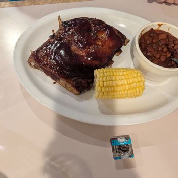 Rustler's Restaurant - BBQ ribs, the plate was licked clean - American Near Me - Tropic, Utah Rustler's Restaurant - BBQ ribs, the plate was licked clean - American Near Me - Tropic, Utah