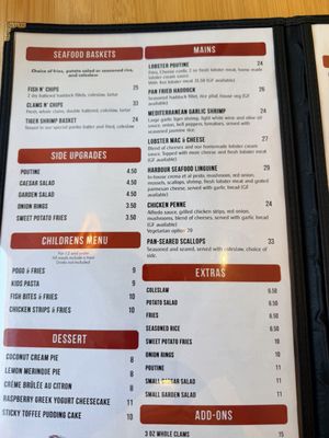 Menu photo 1 Halls Harbour Lobster Pound Kings, NS Menu photo 1 Halls Harbour Lobster Pound Kings, NS