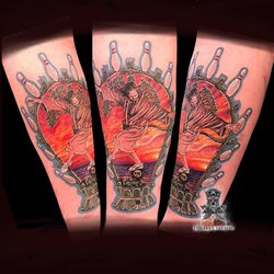 Tim Lees Tattoo XS Ink - The dude as Shiva Nataraja.