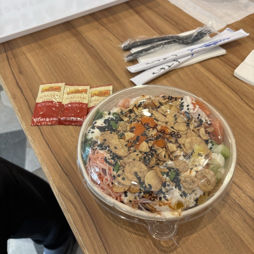 Poke 2 protein bowl shrimp and salmon Poke 2 protein bowl shrimp and salmon