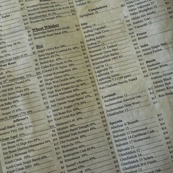 Radiator Whiskey - Whiskey list - New American Near Me - Seattle, Washington Radiator Whiskey - Whiskey list - New American Near Me - Seattle, Washington