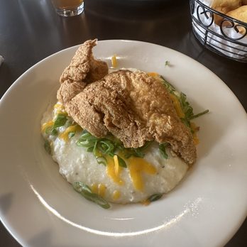 Della J's Delectables - Fish and grits chicken and waffles with scrambled eggs the food was hot and ready within 10mins - Southern Near Me - Alexandria, Virginia