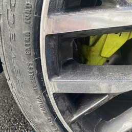 All 4 rims with identical scratches. Don't make the mistake I made. All 4 rims with identical scratches. Don't make the mistake I made.