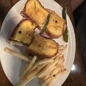 Iron Fork Café - Club sandwich with fries - American Near Me - Eatonton, Georgia