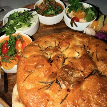 Atta Girl - Chef's table sampler with all the dips and amazing breads - Mediterranean Near Me - Hermosa Beach, California Atta Girl - Chef's table sampler with all the dips and amazing breads - Mediterranean Near Me - Hermosa Beach, California