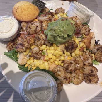 Soul Fish Cafe - Southwest Cobb with Blackened Shrimp - Seafood Near Me - Memphis, Tennessee Soul Fish Cafe - Southwest Cobb with Blackened Shrimp - Seafood Near Me - Memphis, Tennessee
