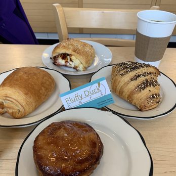 Fluffy Duck Cafe - Everything croissant. Had and cheese croissant. Chocolate croissant. Kouign Amann. Ethiopian coffee. - Cafes Near Me - Cleveland, Ohio