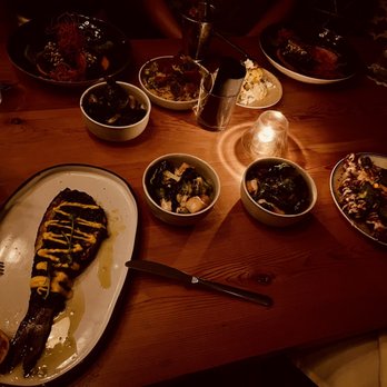 Byblos Miami - Grilled Whole Branzino and Roasted Brussels Sprouts - Mediterranean Near Me - Miami Beach, Florida