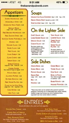 Menu photo 7 Triangle Pub Eastport, NY