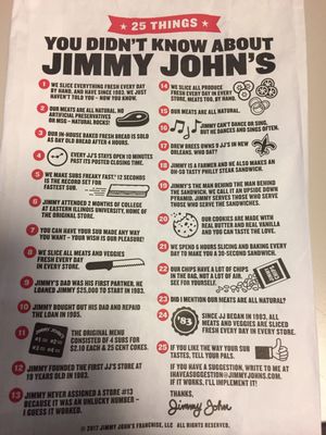 Menu photo 3 Jimmy John's Chicago, IL