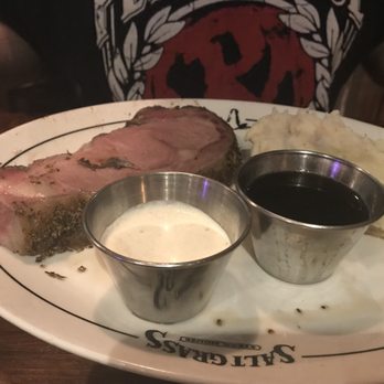 Saltgrass Steak House - 12 oz prime rib and garlic mashed potatoes - Steakhouses Near Me - Westminster, Colorado Saltgrass Steak House - 12 oz prime rib and garlic mashed potatoes - Steakhouses Near Me - Westminster, Colorado