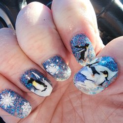 Jojoba Nails & Spa - Penguins and nails so cute!