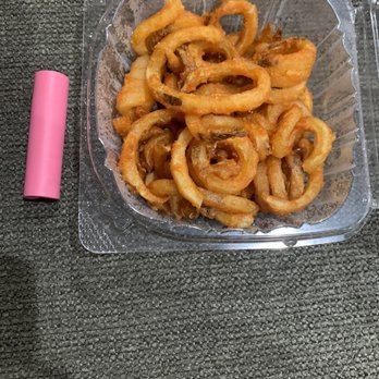 Boon Café - $9 Curly Fries: way too small. Chapstick tube for comparison - Burgers Near Me - Norridge, Illinois Boon Café - $9 Curly Fries: way too small. Chapstick tube for comparison - Burgers Near Me - Norridge, Illinois