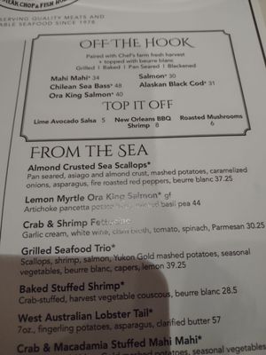 Menu photo 3 Stanley & Seafort's Tacoma, WA