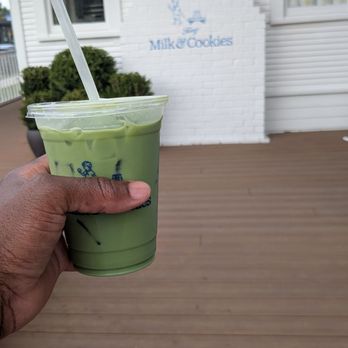 Tiny's Milk & Cookies - Iced Matcha Latte - Coffee & Tea Near Me - Houston, Texas