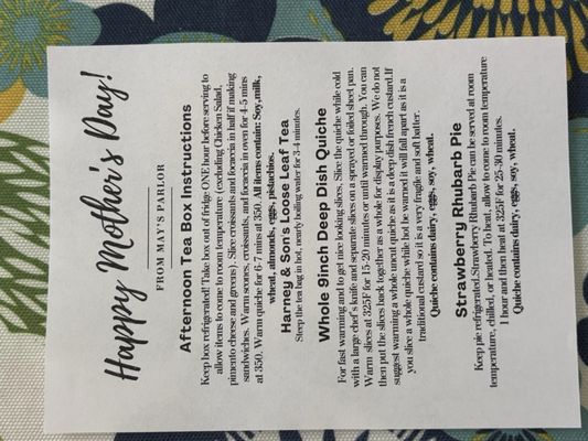Menu photo 2 May's Parlor Wholesale Bakery Virginia Beach, VA