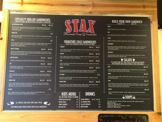 Menu photo 5 Stax Sandwiches McCall, ID Menu photo 5 Stax Sandwiches McCall, ID