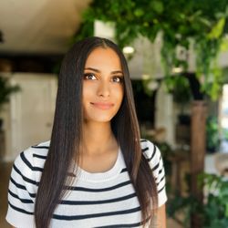 Keratin treatment and cut