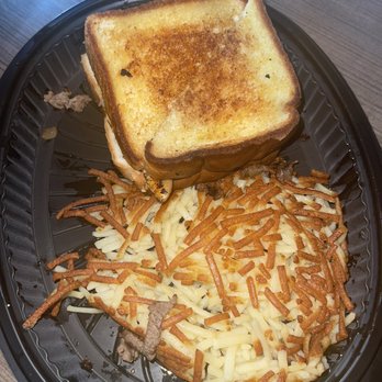 Waffle House - Texas bacon cheesesteak melt plate with hashbrowns - American Near Me - Virginia Beach, Virginia Waffle House - Texas bacon cheesesteak melt plate with hashbrowns - American Near Me - Virginia Beach, Virginia