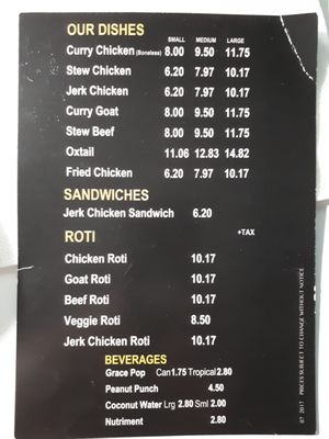 Menu photo 1 Jerk King Toronto, ON