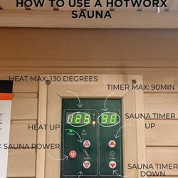 HOTWORX - Las Vegas - Instructions don't get any easier to run the sauna. It heats up quickly and these rooms are always clean