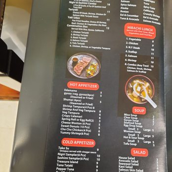 Fujiyama - Menu - Sushi Bars Near Me - Columbia, Tennessee