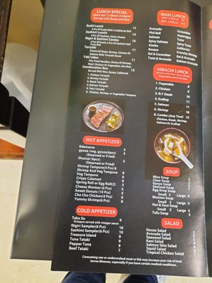 Menu photo 1 Fujiyama Columbia, TN