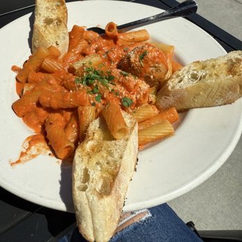 Slip 56 - Rigatoni with Vodka sauce & meatball! - Bars Near Me - Kenosha, Wisconsin