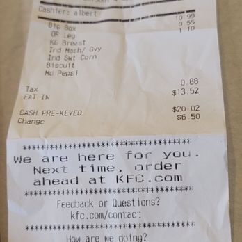 KFC - 2/17/24 Not too shabby - Fast Food Near Me - Sellersburg, Indiana KFC - 2/17/24 Not too shabby - Fast Food Near Me - Sellersburg, Indiana