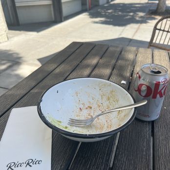 Rico Rico Taco - Burrito Bowl completely finished - Tacos Near Me - Oakland, California Rico Rico Taco - Burrito Bowl completely finished - Tacos Near Me - Oakland, California
