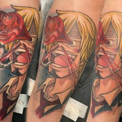 Black Hive Tattoo - Anime/manga tattoo by Colbey Joyce