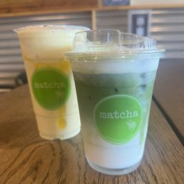 Mango Smoothie and Matcha