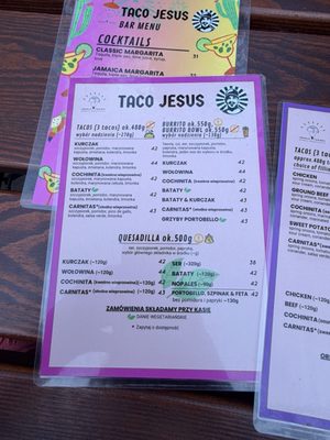 Menu photo 1 taco jesus Poznań, WP