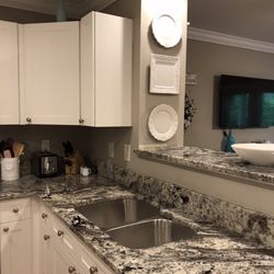 Vintage Stone Company - Granite is beautiful. Faucet being installed tomorrow.