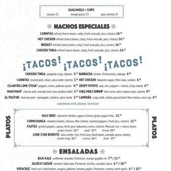 Saint Anejo - Dinner menu - Cocktail Bars Near Me - Nashville, Tennessee