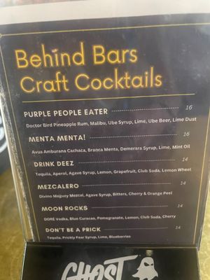 Menu photo 4 Behind Bars Pasadena, CA