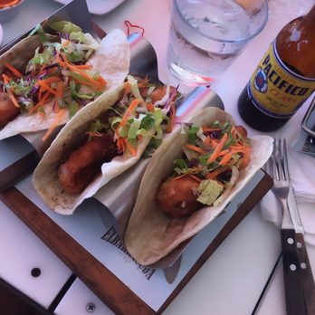 El Barracuda - Baja style shrimp tacos on flour tortilla - Seafood Near Me - Puerto Vallarta, JAL