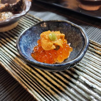 Sushi Street - Uni with eggs - Sushi Bars Near Me - Keller, Texas Sushi Street - Uni with eggs - Sushi Bars Near Me - Keller, Texas